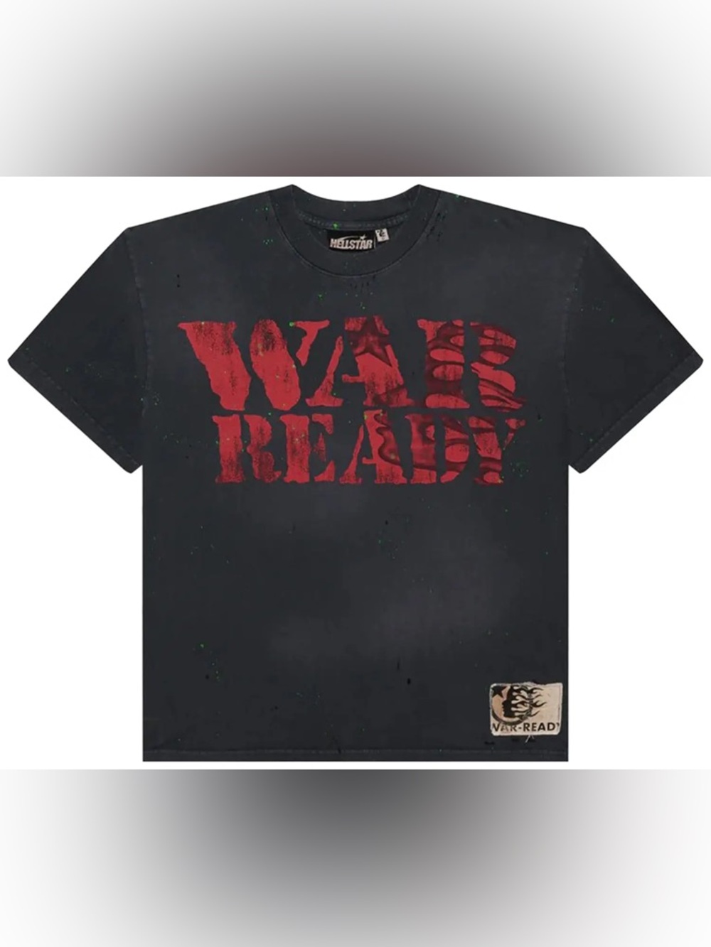 "War Ready" Black Graphic Tee by Hell star size small